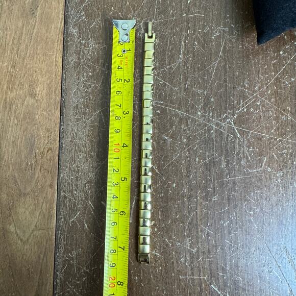 Napier Vintage Gold Tone Square Link Bracelet - Picture 3 of 6